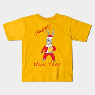 New Year Bunny Kids T-Shirt